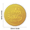 Self Adhesive Gold Foil Embossed Stickers DIY-WH0211-375-2