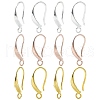 18Pcs 3 Colors Brass Smooth Earring Hooks KK-YW0002-14-2