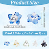 40Pcs 5 Colors High Borosilicate Glass Beads GLAA-FG0001-09-2