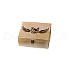 Rectangle Wooden Memory Keepsake Boxes with Lids CON-WH0101-027-8