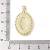 Brass Micro Pave Cubic Zirconia Pendants KK-I712-52G-05-3