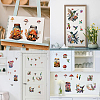 8 Sheets 8 Styles PVC Waterproof Wall Stickers DIY-WH0345-108-6