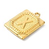 Ion Plating(IP) 304 Stainless Steel Pendants STAS-U033-01G-X-2