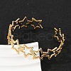 304 Stainless Steel Cuff Bangles for Women BJEW-U045-03G-1