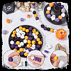 SOFPLATE Painted Natural Wood Beads WOOD-SP0001-15-3