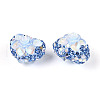 Heart Shape Polymer Clay Pave Rhinestone Beads RB-T018-03F-2