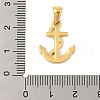 Ion Plating(IP) 304 Stainless Steel Micro Pave Cubic Zirconia Pendants STAS-D112-03G-08-3