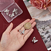 DICOSMETIC 6Pcs 1-Hole Zinc Alloy Crystal Rhinestone Shank Buttons BUTT-DC0001-09-3