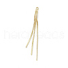 Brass Serpentine Chains Tassel Big Pendants KK-P227-05G-1