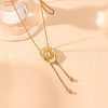 Cowgirl Hat 304 Stainless Steel Lariat Necklaces for Women FS-WGDA0AA-01-4
