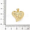 Brass Micro Pave Cubic Zirconia Pendants KK-D317-087G-3