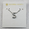 Brass Initial Pendant Necklaces for Women FS-WG8E27F-45-1
