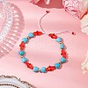 2Pcs Rhombus Cylinder Seed Bead Beaded Bracelets BJEW-MZ00145-4