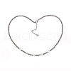 Stylish Natural Freshwater Pearls & Stainless Steel Beaded Necklaces for Women NR6960-1-1