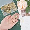 CHGCRAFT 240Pcs 6 Style Brass Linking Rings KK-CA0001-93-3