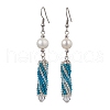 Mother's Day Jewellery Natural Pearl Dangle Earrings EJEW-MZ00307-2