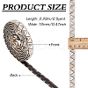 2.5 Yards Stainless Steel Rivet Studed Cord with Adhesive Back OCOR-FG0002-34B-2