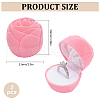 Rose Velvet Jewelry Boxes CON-WH0092-63A-2