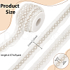 BENECREAT Grenadine Mesh Lace Trim with Plastic Pearl OCOR-BC0007-32A-2