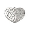 Brass Micro Pave Cubic Zirconia Pendant KK-L228-27P-1