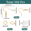 SUNNYCLUE 100Pcs Brass Ear Wire KK-SC0004-87-2