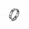 Alloy Punk Open Cuff Rings for Men IO0623-4-1