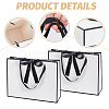 Rectangle Paper Storage Bags with Handle ABAG-WH0038-56-5