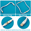 Aluminium Alloy Tube Purse Frames DIY-WH0430-525-4