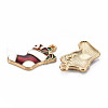 Alloy Enamel Pendants ENAM-N055-006-NR-3