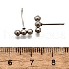 Tarnish Resistant 201 Stainless Steel Beaded Horizontal Bar Stud Earrings with 316 Stainless Steel Pin for Women STAS-K238-01P-3