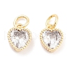 Brass with Cubic Zirconia Pendant KK-P271-42G-A-1