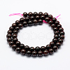 Natural Garnet Beads Strands X-G-P322-25-6mm-2