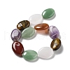 Natural Amethyst & Crystal Quartz & Green Aventurine & Carnelian & Tiger Eye Beads Strands G-P528-M20-01-3