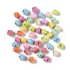 Spray Paint Alloy Beads PALLOY-H145-07-1