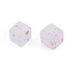 Marbled Stone Style Opaque Acrylic Beads OACR-G009-11-2