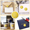 12 Sheets Self Adhesive Gold Foil Embossed Stickers DIY-WH0451-033-4
