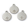 304 Stainless Steel Charms Rhinestone Settings STAS-O145-14P-1