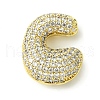 Rack Plating Brass Cubic Zirconia Pendants KK-S378-02G-C-1