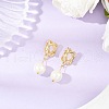 knot Brass Hoop Earrings EJEW-JE06461-02-1