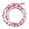 Pearlized Handmade Lampwork Beads Strands LAMP-R020-04G-2