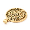 201 Stainless Steel Pendant STAS-E015-14G-3