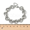 304 Stainless Steel Rolo Chain Bracelets for Women BJEW-S176-01P-B-5