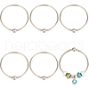 SUNNYCLUE 6Pcs Brass European Style Bangle Making PPJ-SC0001-03-1