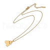Halloween Series 202 Stainless Steel Cable Chain Ghost Pendant Necklaces NJEW-S005-01G-C-2