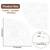 CRASPIRE 2Pcs 2 Style Custom Acrylic Tie-Dye Template DIY-CP0008-78D-2