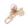 Cat Alloy Enamel Pendant Decorations HJEW-JM01981-01-4