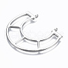 Hollow Alloy Pendant Links TIBE-S314-139P-RS-2