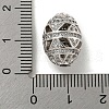 Brass Micro Pave Cubic Zirconia Beads KK-G493-25D-P-3