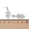 Brass Teardrop Dangle Stud Earrings EJEW-M066-03P-5