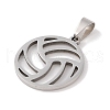 Non-Tarnish 201 Stainless Steel Pendants STAS-A094-02B-P-2